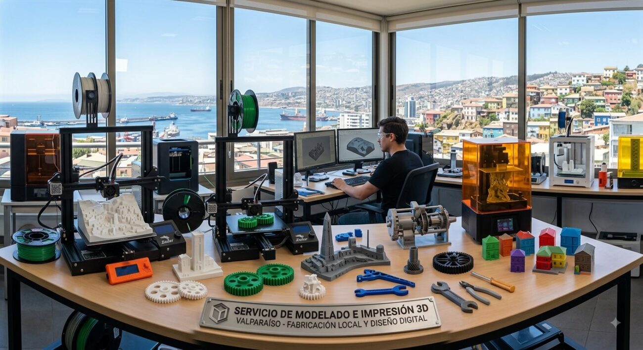 modelado e impresión 3D en Valparaíso