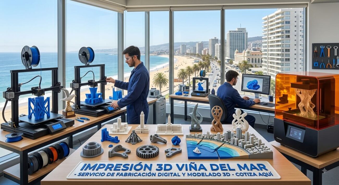 impresión 3D resina en Viña del Mar