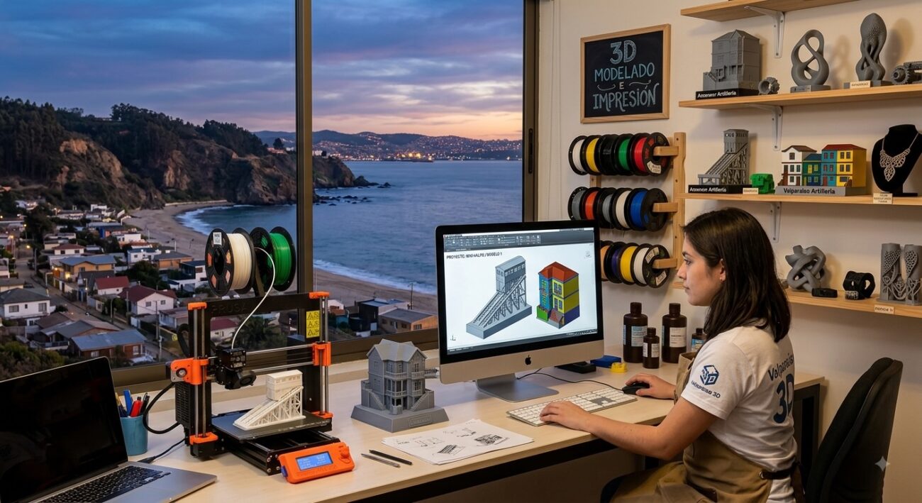 modelado e impresiones en 3d valparaíso